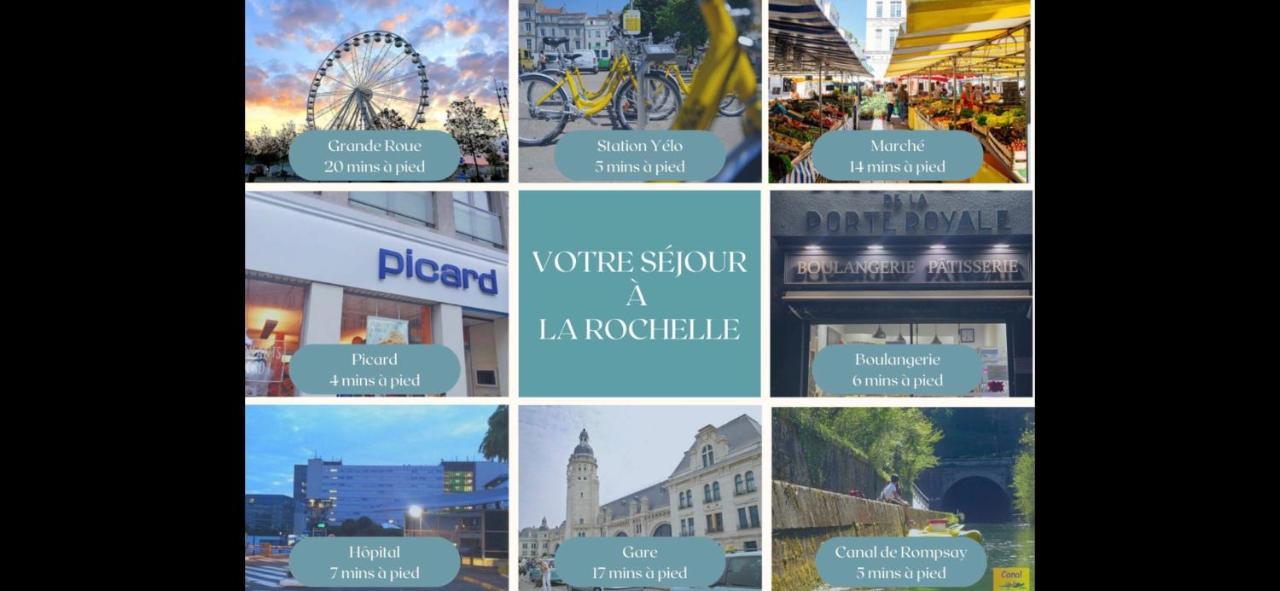 L'Escapade De Rompsay Cosy & Moderne Daire La Rochelle  Dış mekan fotoğraf